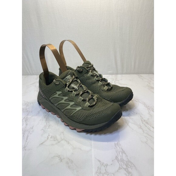 Merrell Shoes - Merrell Bare Access Flex Trail Running Sneaker Shoes Dark Green Women's Size 7